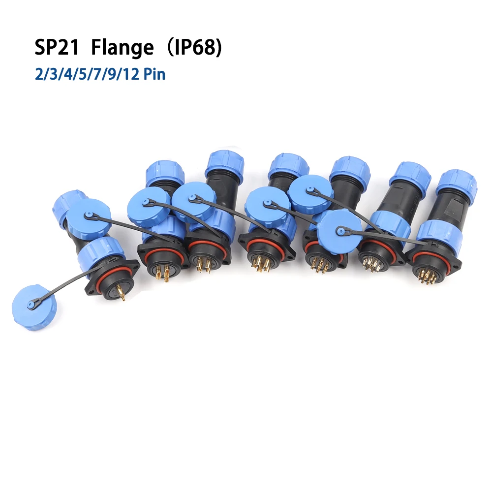 Waterproof Cable Connector SP21 Flange Type 2 3 4 5 7 9 12 pin Quick Aviation connector Electric plug socket
Waterproof Cable Connector SP21 Flange Type 2 3 4 5 7 9 12 pin Quick Aviation connector Electric plug socket