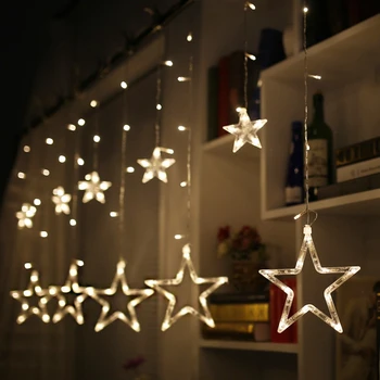 1pcs LED String Window Curtain 138led Light Strings Star Shape Lamp String Wedding Party Garden Decor Christmas Party Home Decor
1pcs LED String Window Curtain 138led Light Strings Star Shape Lamp String Wedding Party Garden Decor Christmas Party Home Decor