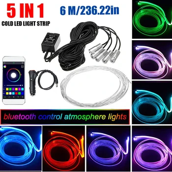 LED 6M Car Interior Ambient Light RGB W/ Cigar Lighter APP Control Neon Lamp Low Power Consumption And Long Service Life
LED 6M Car Interior Ambient Light RGB W/ Cigar Lighter APP Control Neon Lamp Low Power Consumption And Long Service Life