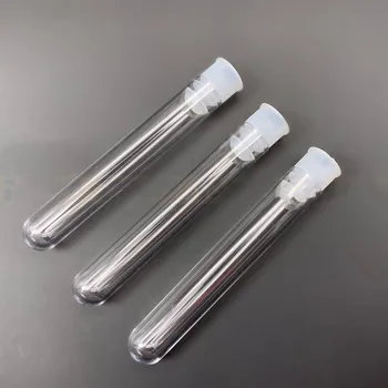 10pc Lab Clear Plastic Test Tube Transparent Laboratory Round Bottom Tube Vial with Cap for Experiment Supplies container 12*100
10pc Lab Clear Plastic Test Tube Transparent Laboratory Round Bottom Tube Vial with Cap for Experiment Supplies container 12*100