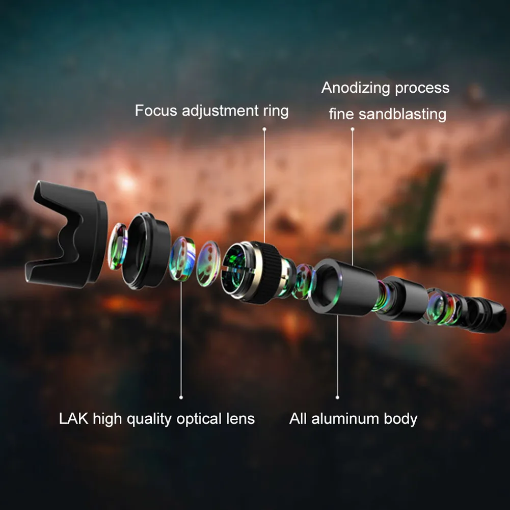 Cell Phone Lens 20X Optical Zoom Lens Clamp with Tripod for Universal Smartphones GV99
Cell Phone Lens 20X Optical Zoom Lens Clamp with Tripod for Universal Smartphones GV99