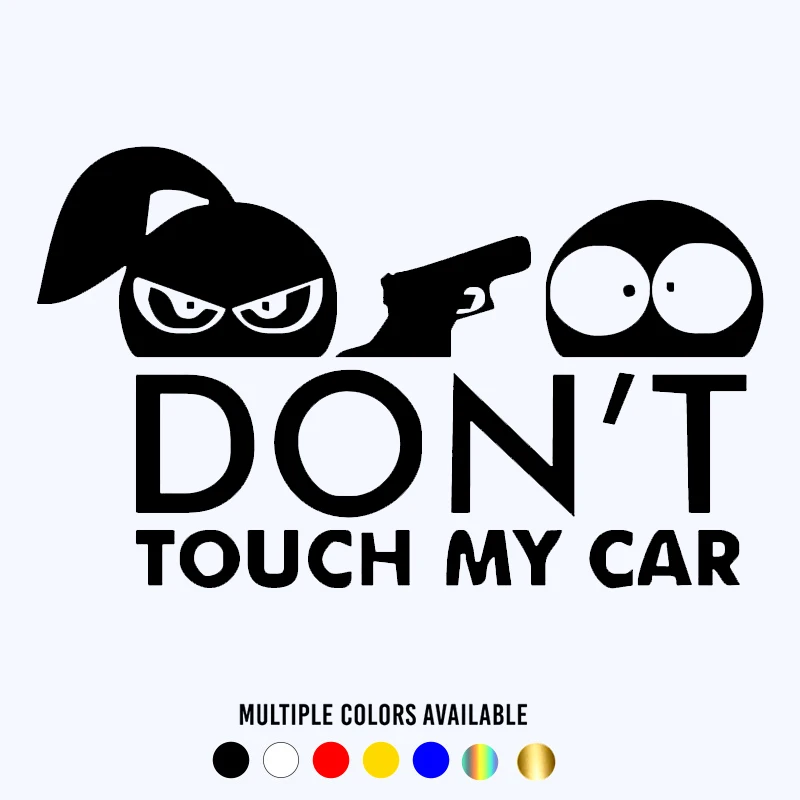 CK2503#12*20см наклейки на авто Do not touch my car водонепроницаемые машину наклейка для