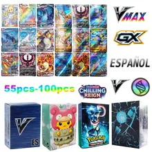 55-100PCS New Spain Pokemon Card Holographic Board Game Vmax GX Mega Tag Team Energy Rainbow Super Prop Card For Card
55-100PCS New Spain Pokemon Card Holographic Board Game Vmax GX Mega Tag Team Energy Rainbow Super Prop Card For Card