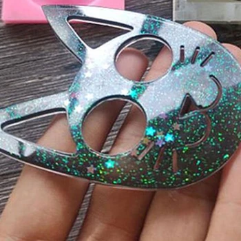 DIY Crafts Decor Crystal Epoxy Resin Mold Cat Key Chain Casting Silicone Mould A2UA
DIY Crafts Decor Crystal Epoxy Resin Mold Cat Key Chain Casting Silicone Mould A2UA