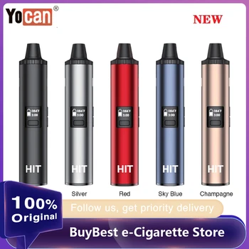 Original Yocan Hit Dry Herb Vaporizer 1400mAh battery & Ceramic heating chamber Type-C charging fast charging vape kit vs IShred
Original Yocan Hit Dry Herb Vaporizer 1400mAh battery & Ceramic heating chamber Type-C charging fast charging vape kit vs IShred