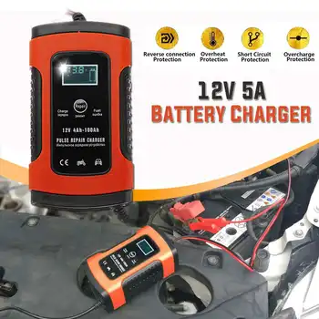 Audew 12V 5A Pulse Repair Digital LCD Battery Charger Red For Car Motorcycle Agm Gel Wet Lead Acid Battery Chargers
Audew 12V 5A Pulse Repair Digital LCD Battery Charger Red For Car Motorcycle Agm Gel Wet Lead Acid Battery Chargers