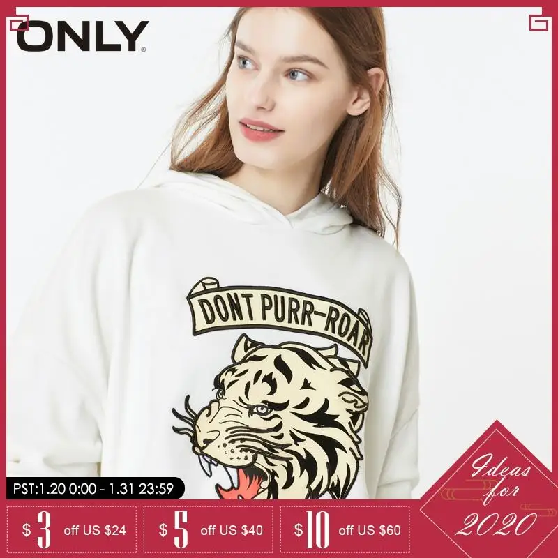 ONLY Women Drop-shoulder Tiger Head Pattern Sweatshirt Hoodies | 11939S590
ONLY Women Drop-shoulder Tiger Head Pattern Sweatshirt Hoodies | 11939S590