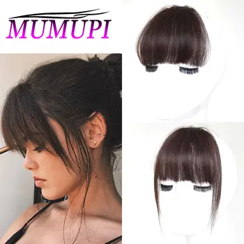 

MUMUPI synthetic fake Bangs fringe Clip In Bang wig Front extension Neat for Women girl hair pieces fake hair