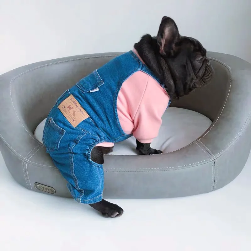 French Bulldog Demin Jumpsuits Fashion Pet Dog Warm Clothes For Small Medium Puppy Dogs Clothing Schnauzer Dropshipping SBC01
French Bulldog Demin Jumpsuits Fashion Pet Dog Warm Clothes For Small Medium Puppy Dogs Clothing Schnauzer Dropshipping SBC01