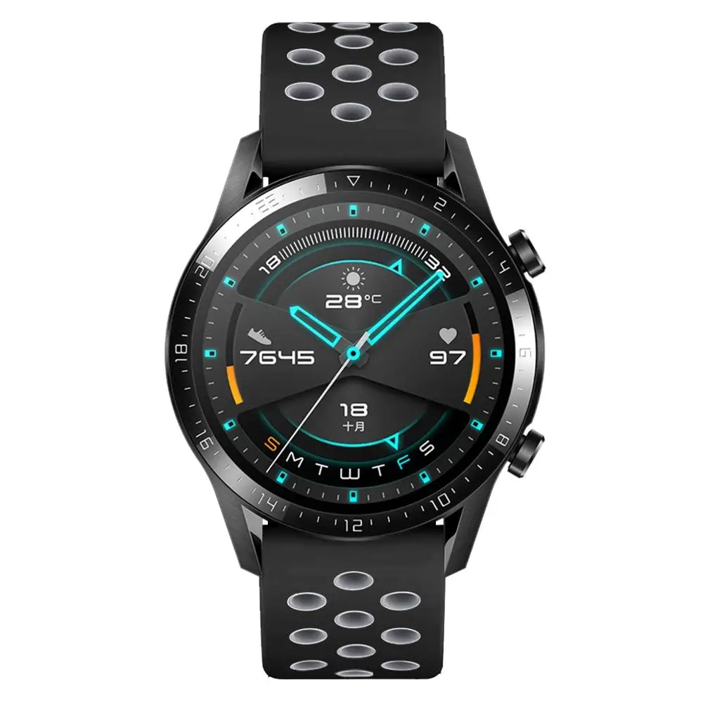 For Huawei Watch GT / GT2 Two-color 'soft Silicone Fashion Sports Watch Strap
For Huawei Watch GT / GT2 Two-color 'soft Silicone Fashion Sports Watch Strap