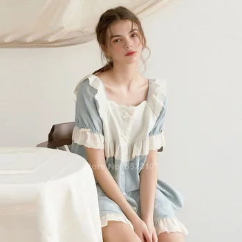 Renaissance Court Vintage Pajamas Set for Women Floral Sleeve Cute Lace Sleepwear Summer Short Sleeve Cotton Lounge Pyjamas
Renaissance Court Vintage Pajamas Set for Women Floral Sleeve Cute Lace Sleepwear Summer Short Sleeve Cotton Lounge Pyjamas