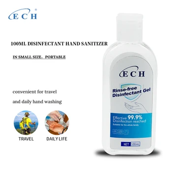 ECH 100ml portable Rinse-free hand gel quick drying cleaning sanitizer anti-bacteria kill germs
ECH 100ml portable Rinse-free hand gel quick drying cleaning sanitizer anti-bacteria kill germs
