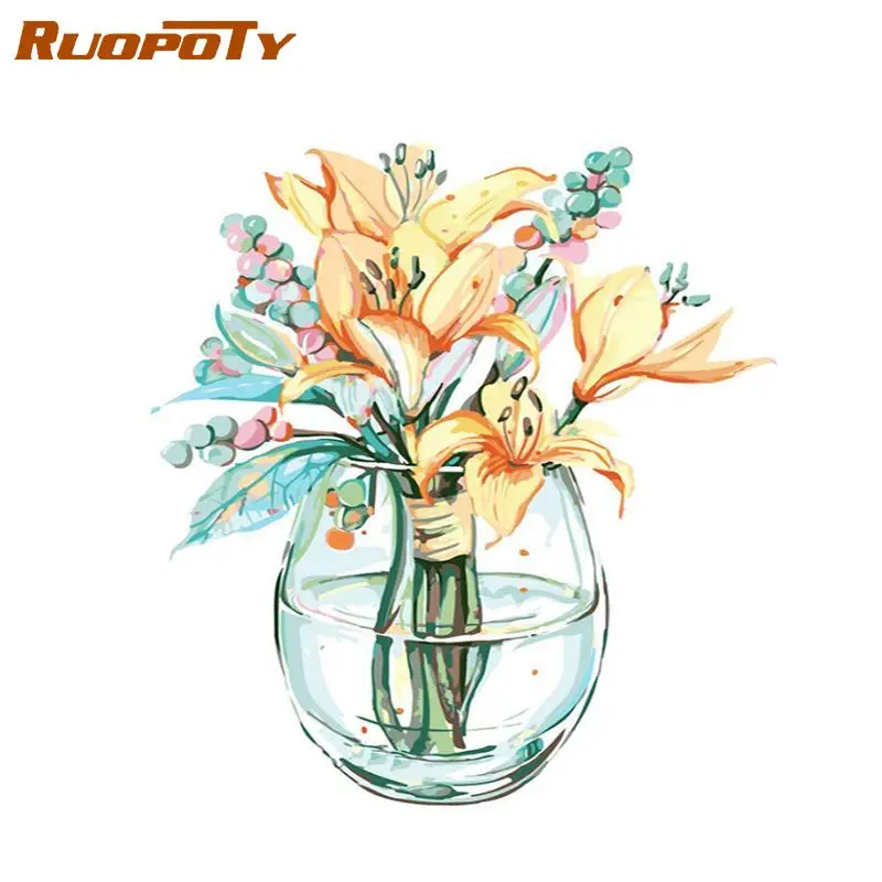 RUOPOTY Frame Flower DIY Painting By Numbers Drawing By Numbers Acrylic Paint On Canvas Picutre Handpainted For Home Decors
RUOPOTY Frame Flower DIY Painting By Numbers Drawing By Numbers Acrylic Paint On Canvas Picutre Handpainted For Home Decors