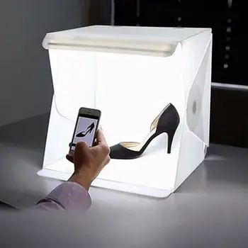Mini Portable Folding LED Light Micro-USB Connection Diffuser Backdrop Photography Studio Softbox + Dual Color Backdrop dropship
Mini Portable Folding LED Light Micro-USB Connection Diffuser Backdrop Photography Studio Softbox + Dual Color Backdrop dropship