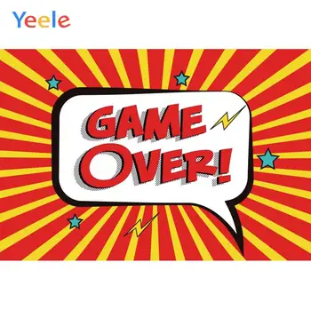 Yeele Cartoon Game Over Curtain Customized Baby Birthday Party Photographic Backgrounds Photography Backdrops For Photo Studio 
Yeele Cartoon Game Over Curtain Customized Baby Birthday Party Photographic Backgrounds Photography Backdrops For Photo Studio