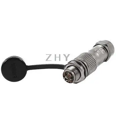 

AC 250V 13A 6-9mm Waterproof Cable Gland 3-Pin Connector Aviation Plug w Cap