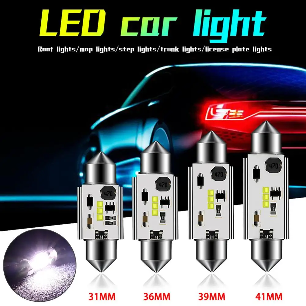 CSP Chips Led Canbus 6W Bulb 31mm 36mm 39mm 41mm Festoon Led Car Interior Light Dome Reading License Plate Lamp led car light
CSP Chips Led Canbus 6W Bulb 31mm 36mm 39mm 41mm Festoon Led Car Interior Light Dome Reading License Plate Lamp led car light