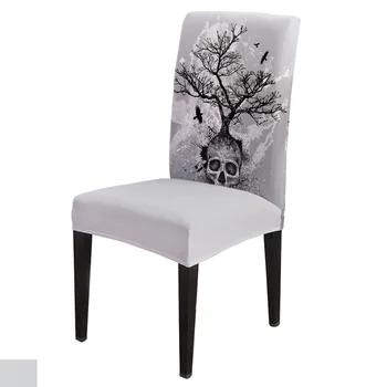6/8Pcs Skeleton Tree Branch Bird Skull Dining Chair Cover Spandex Elastic Chair Slipcover Case Stretch for Wedding Hotel Banquet
6/8Pcs Skeleton Tree Branch Bird Skull Dining Chair Cover Spandex Elastic Chair Slipcover Case Stretch for Wedding Hotel Banquet