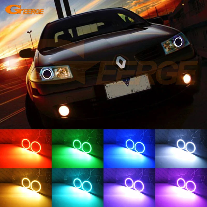 RF remote Bluetooth APP Multi-Color Ultra bright RGB LED Angel Eyes kit For RENAULT MEGANE 2 II 2006 2007 2008 2009 Facelift
RF remote Bluetooth APP Multi-Color Ultra bright RGB LED Angel Eyes kit For RENAULT MEGANE 2 II 2006 2007 2008 2009 Facelift