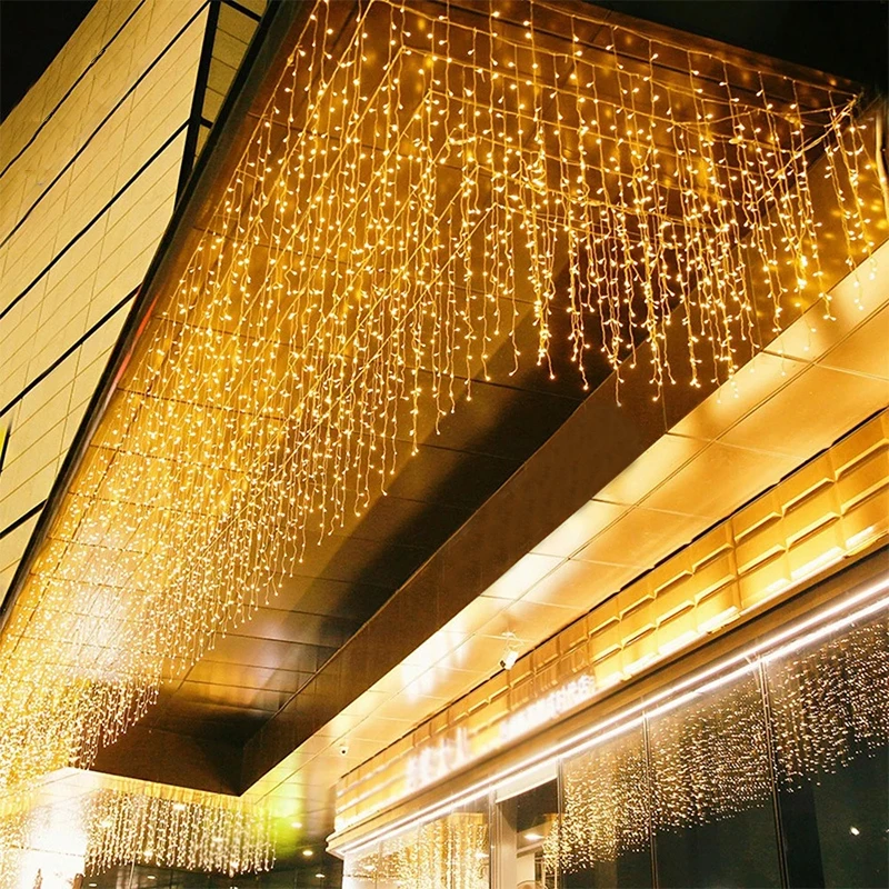 LED Light String Hristmas Lights Outdoor Decoration 4M Droop 0.6m 96led Curtain Icicle String Light New Year Party Garland Light
LED Light String Hristmas Lights Outdoor Decoration 4M Droop 0.6m 96led Curtain Icicle String Light New Year Party Garland Light