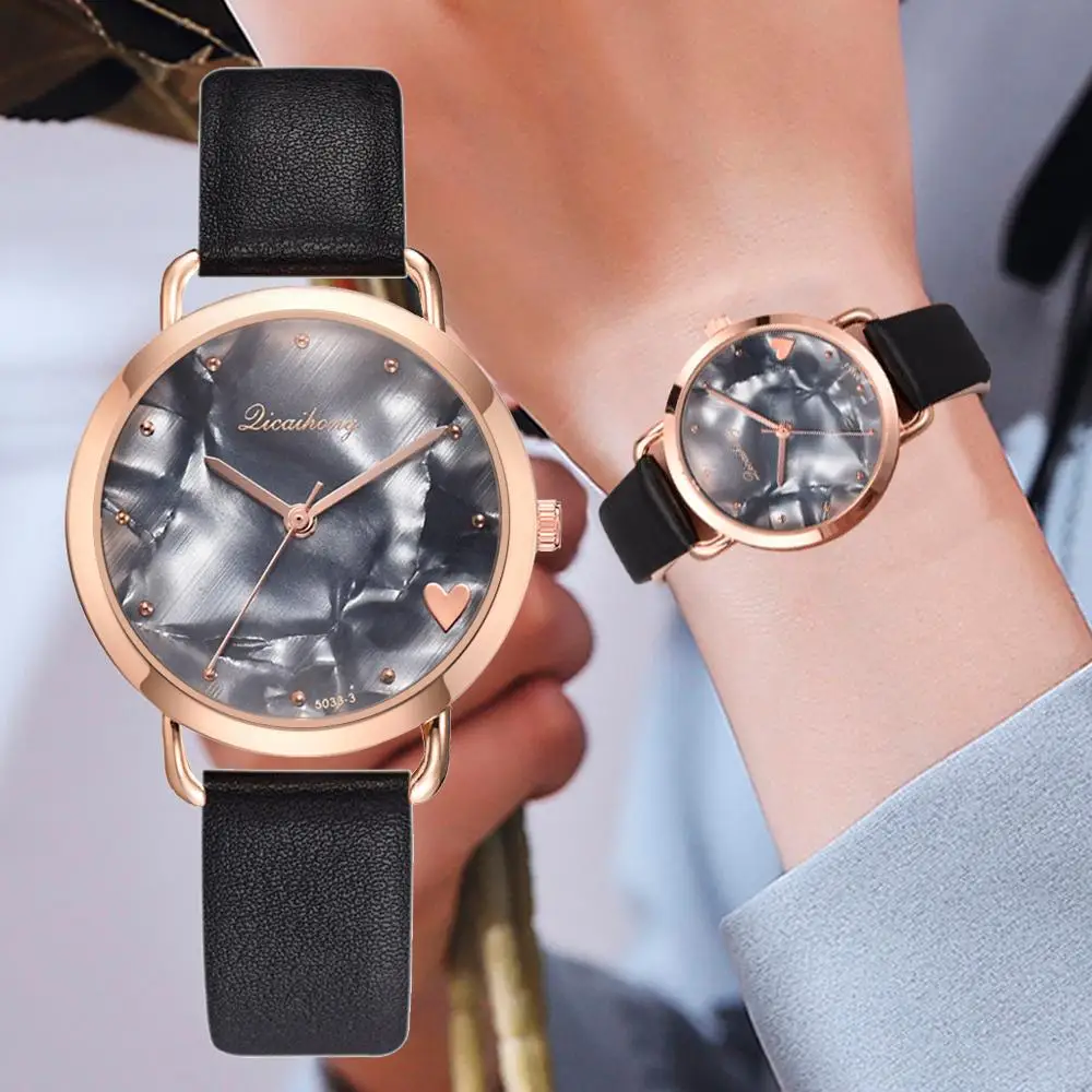 Dropshipping Women Creative Marble Dial Watches Ladies Fashion Casual Leather Quartz Wristwatch Gift Clock Relogio Feminino
Dropshipping Women Creative Marble Dial Watches Ladies Fashion Casual Leather Quartz Wristwatch Gift Clock Relogio Feminino