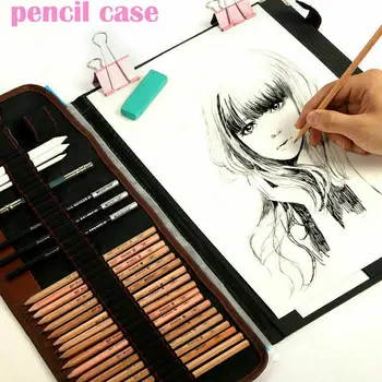 29Pcs/set Drawing Sketching Pencils Set Full Sketch Kit with Graphite Pencils Paper Brush Pen Mark Charcoal Pencil Extender LFX
29Pcs/set Drawing Sketching Pencils Set Full Sketch Kit with Graphite Pencils Paper Brush Pen Mark Charcoal Pencil Extender LFX
