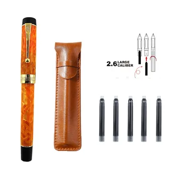 NEW Jinhao Celluloid Fountain Pen, Beautiful Marble Patterns Iridium F/M Nib Ink Pen Writing Gift for Office Business
NEW Jinhao Celluloid Fountain Pen, Beautiful Marble Patterns Iridium F/M Nib Ink Pen Writing Gift for Office Business