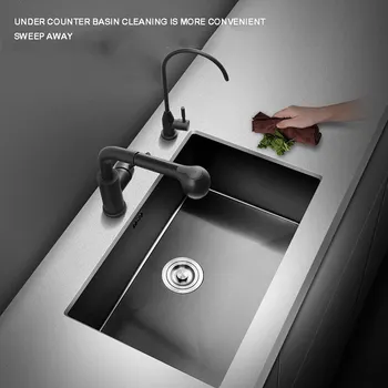 YUJIE Free Shipping Kitchen sink horizontal sink black nano large single bowl 304 stainless steel manual sink FB6340
YUJIE Free Shipping Kitchen sink horizontal sink black nano large single bowl 304 stainless steel manual sink FB6340
