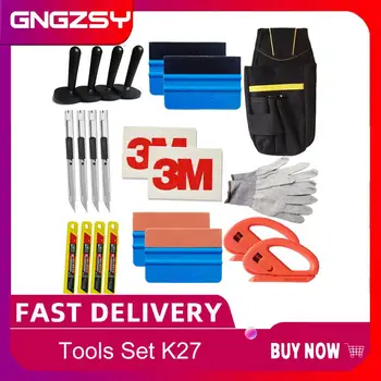CNGZSY Standard Pro Tool kit Combo Car Vinyl Wrap Bag Squeegee Razor Glove 4 Magnet art knife blades 3M wool suede squeegee K27
CNGZSY Standard Pro Tool kit Combo Car Vinyl Wrap Bag Squeegee Razor Glove 4 Magnet art knife blades 3M wool suede squeegee K27