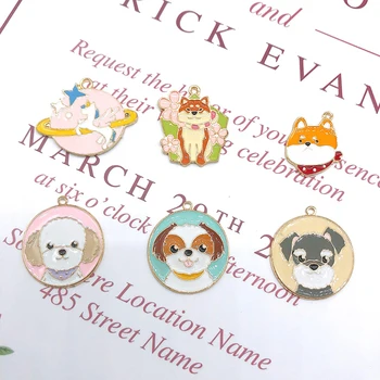 10pcs Cartoon Dogs Series Alloy Enamel Charms Oil Drop Lovely Dog Tag Pendants Floating Earrings Jewelry DIY Accessories YZ596
10pcs Cartoon Dogs Series Alloy Enamel Charms Oil Drop Lovely Dog Tag Pendants Floating Earrings Jewelry DIY Accessories YZ596