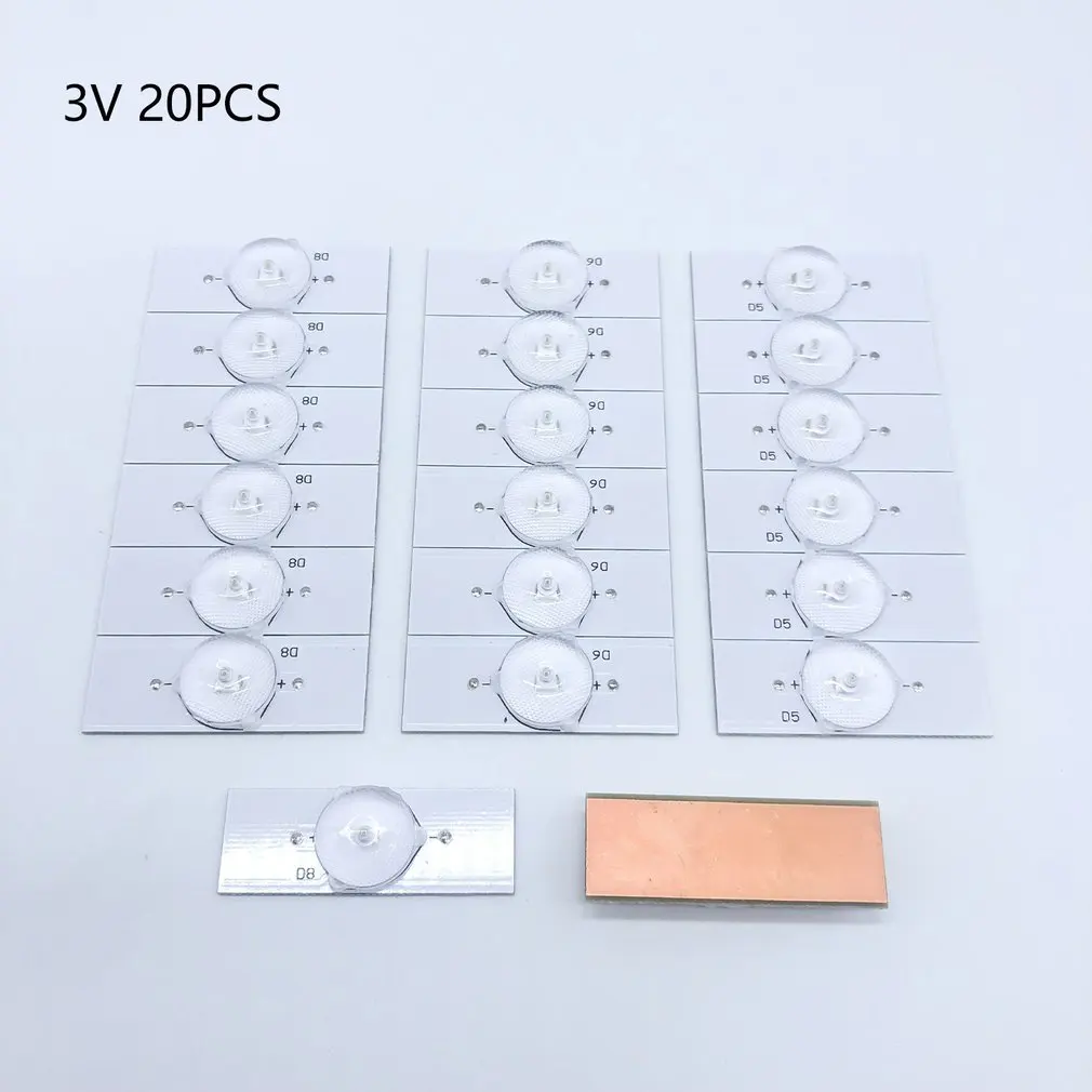 3V 6V SMD Lamp Beads With 2M Power Cable with Optical Lens Fliter for 32-65 inch LED TV Repair Work SMD LED
3V 6V SMD Lamp Beads With 2M Power Cable with Optical Lens Fliter for 32-65 inch LED TV Repair Work SMD LED