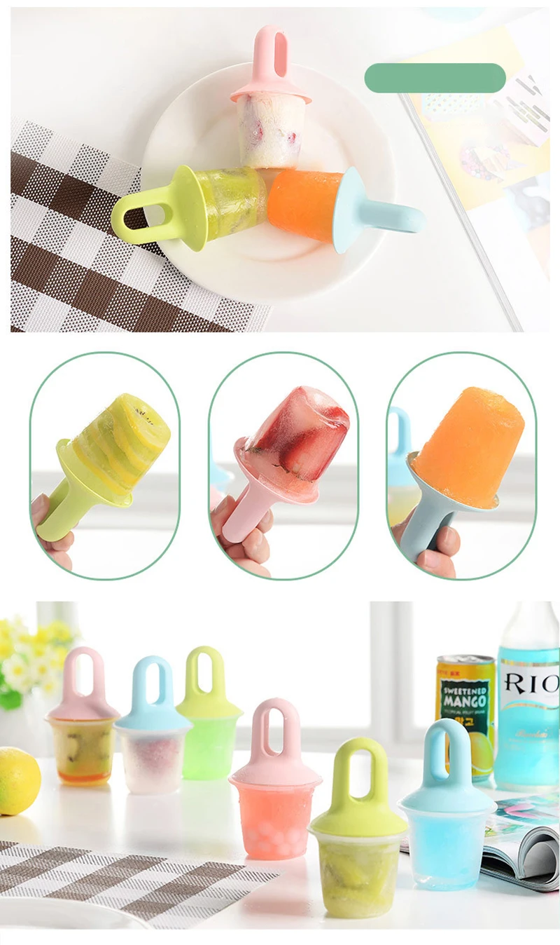 Generic Mini Ice Popsicle Mold Ice Cream Ball Lolly Maker Popsicle