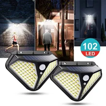 102 LED Solar Light Outdoor Solar Wall Light 120 Degree PIR Motion Sensor Light Waterproof Garden Decoration 3 Modes Solar Light
102 LED Solar Light Outdoor Solar Wall Light 120 Degree PIR Motion Sensor Light Waterproof Garden Decoration 3 Modes Solar Light