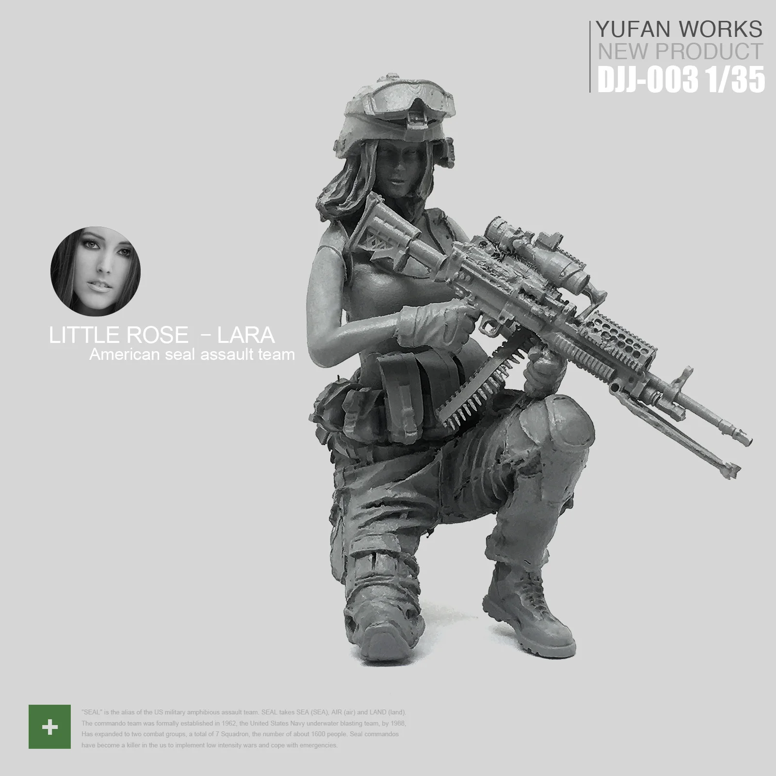 Модель Yufan 1/35, женщина из смолы, фигурка солдата, котики, командная команда Команды, роза, Laura Series Djj-03
Модель Yufan 1/35, женщина из смолы, фигурка солдата, котики, командная команда Команды, роза, Laura Series Djj-03
