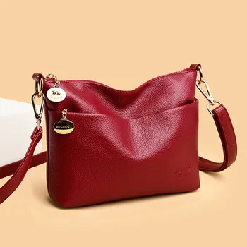 Simple Women Purses and Handbags Luxury Designer Shoulder Messenger Bags Black Leather Crossbody Bag for Women Sac A Main Femme
Simple Women Purses and Handbags Luxury Designer Shoulder Messenger Bags Black Leather Crossbody Bag for Women Sac A Main Femme