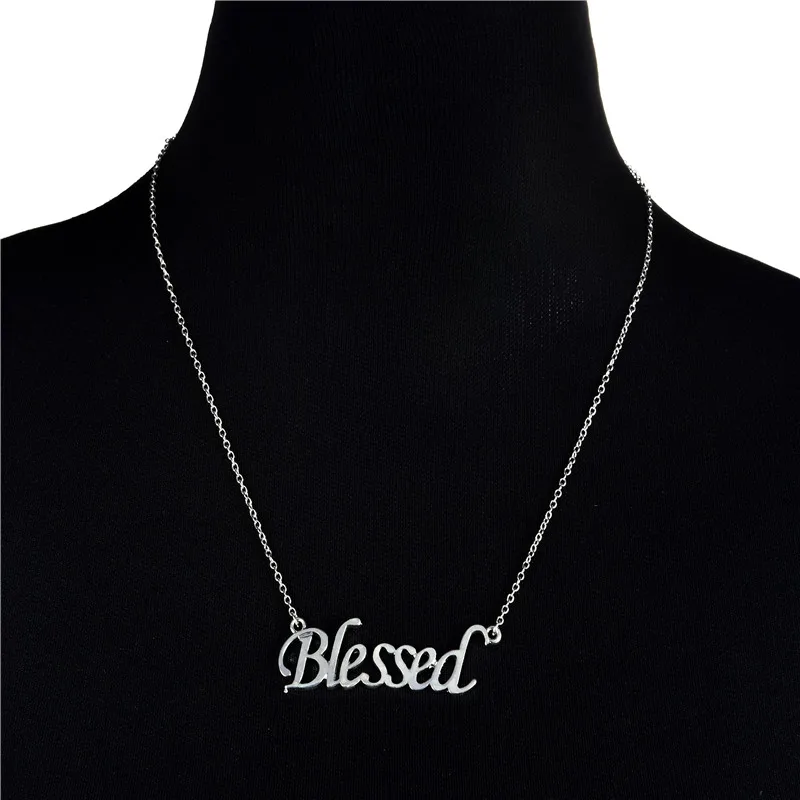 Europe/US Fashion Blessed Letter Pendant Lovely English Word Necklace Gift For Mom/Girlfriend Party Jewelry
Europe/US Fashion Blessed Letter Pendant Lovely English Word Necklace Gift For Mom/Girlfriend Party Jewelry