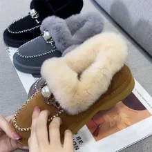 Winter Rabbit Fur Snow Boots Women's New Style Short One-Step Thickening Plus Velvet Outer Wear Plush Cotton Shoes
Winter Rabbit Fur Snow Boots Women's New Style Short One-Step Thickening Plus Velvet Outer Wear Plush Cotton Shoes