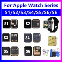 Écran tactile LCD pour Apple Watch série 1 2 3, 38mm 42mm, GPS, pour iWatch série 4 5 6 SE=