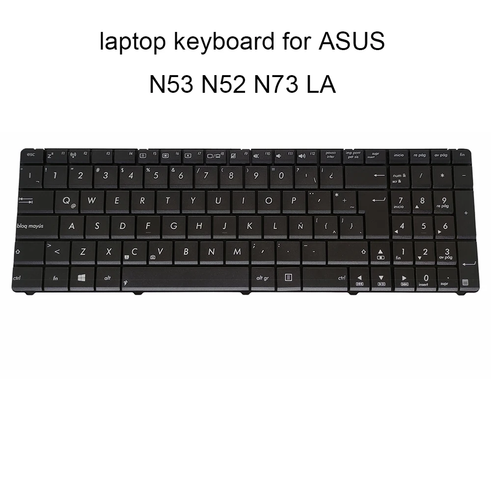 Replacement Keyboards for ASUS N53 N53S N52 DA N52JV K72F LA Latin black big enter key laptop parts 0KNB0 6221LA00 Genuine new
Replacement Keyboards for ASUS N53 N53S N52 DA N52JV K72F LA Latin black big enter key laptop parts 0KNB0 6221LA00 Genuine new