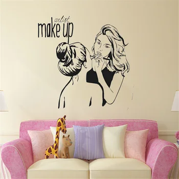 Women Make Up Wall Decal Beauty Salon Decor Make Up Artist Quote Wall Sticker Vinyl Cosmetic Shop Window Vinyl Stickers WL294
Women Make Up Wall Decal Beauty Salon Decor Make Up Artist Quote Wall Sticker Vinyl Cosmetic Shop Window Vinyl Stickers WL294
