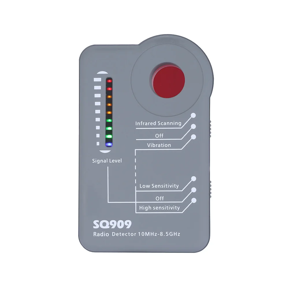Оригинальный шпионский детектор BEMDEKE для скрытой камеры, детектор звуковых ошибок, вибрирующий предупреждающий анти-откровенный анти-подслушивание
Оригинальный шпионский детектор BEMDEKE для скрытой камеры, детектор звуковых ошибок, вибрирующий предупреждающий анти-откровенный анти-подслушивание