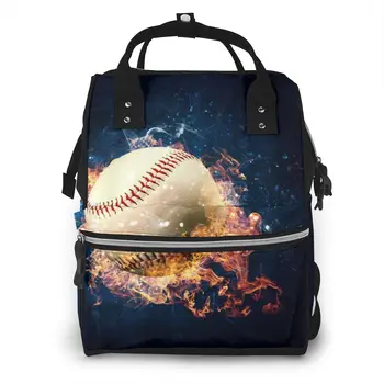 Baseball Burning In Fire Baby Nappy Changing Diaper Mummy Bag Maternity Backpack Bags Stroller Baby Care Waterproof Backpack
Baseball Burning In Fire Baby Nappy Changing Diaper Mummy Bag Maternity Backpack Bags Stroller Baby Care Waterproof Backpack