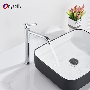 Onyzpily Chrome Basin Bathroom Faucet Brass Vessel Sink Faucet Deck Mounted Mixer Tap Hot and Cold Water
Onyzpily Chrome Basin Bathroom Faucet Brass Vessel Sink Faucet Deck Mounted Mixer Tap Hot and Cold Water