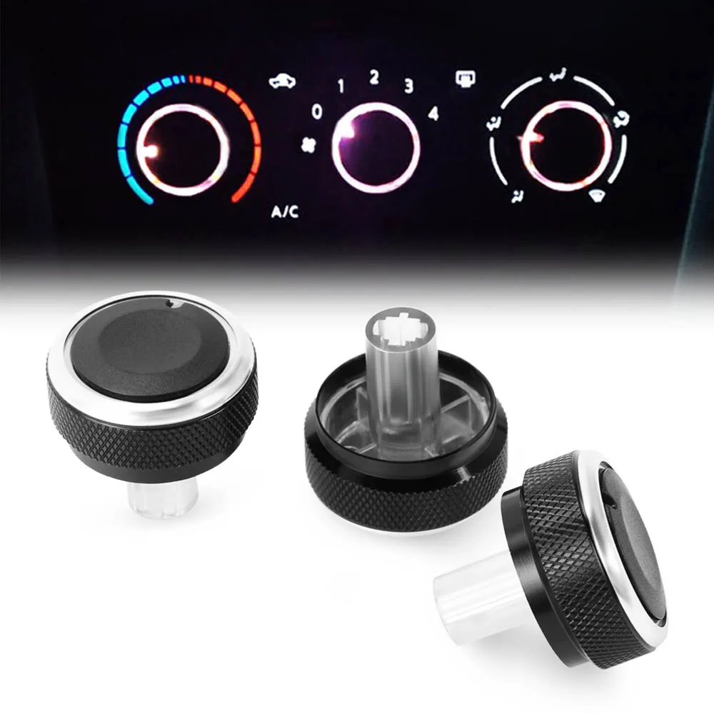 Aluminum Alloy Air Conditioning Knob 3pcs/set AC Knob Heat Control Switch Button Knob For Nissan Qashqai 2012 Car Styling
Aluminum Alloy Air Conditioning Knob 3pcs/set AC Knob Heat Control Switch Button Knob For Nissan Qashqai 2012 Car Styling