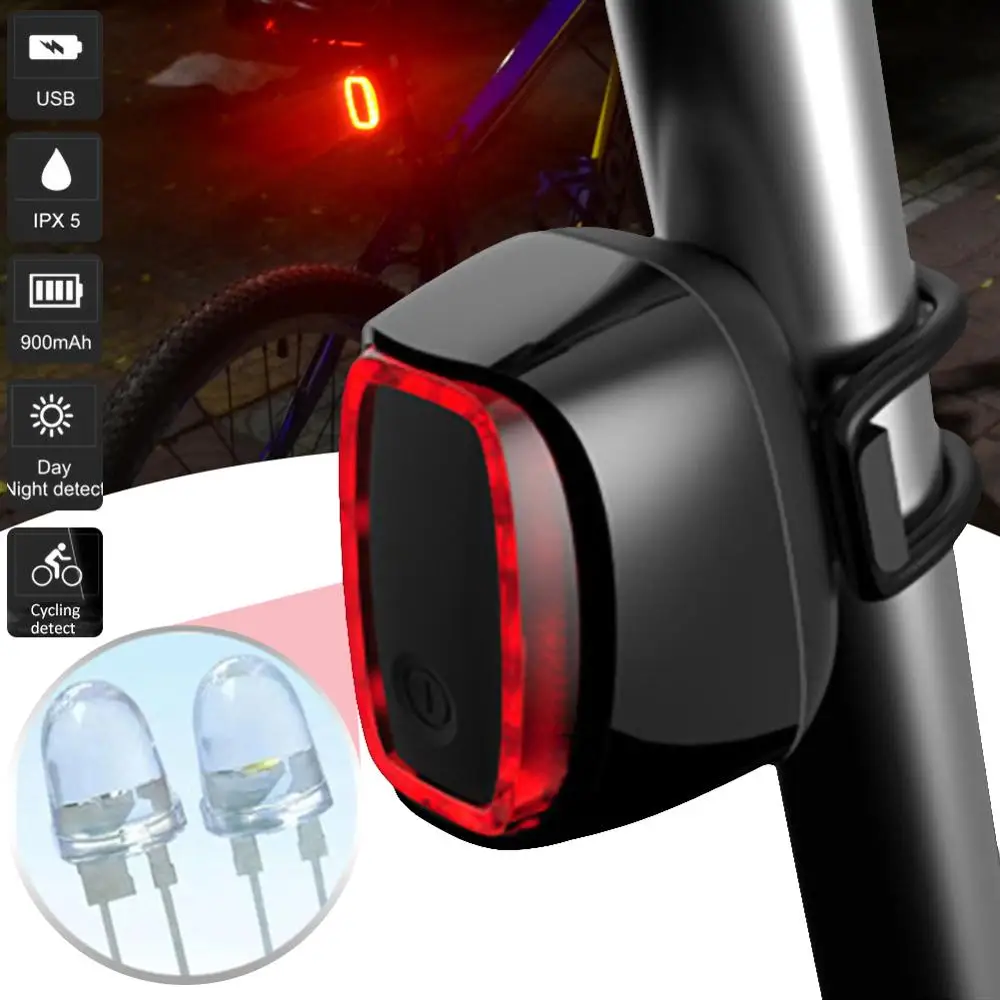 Bicycle Light Smart Sensor Brake Tail LightUSB Charging LED Bicycle Warning Light Tail Light Rear Mountain Bike LightAccessories
Bicycle Light Smart Sensor Brake Tail LightUSB Charging LED Bicycle Warning Light Tail Light Rear Mountain Bike LightAccessories