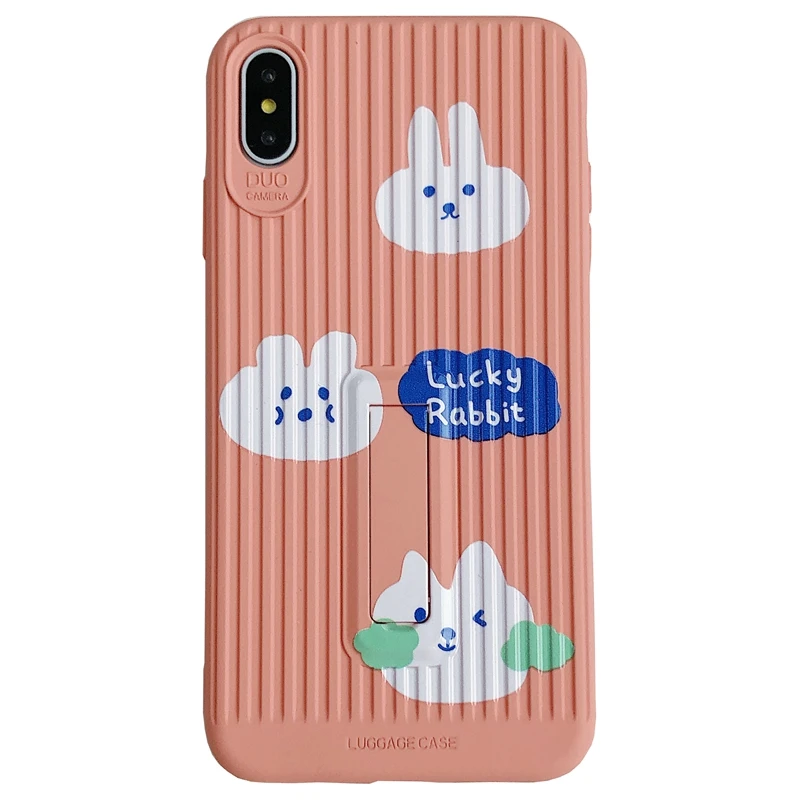 For Iphone 6 7 8 S Plus X XR XS XSMAX Lovely Cartoon Rabbit Smart Phone Fitted Case Luggage Case Style Soft Silicone Protector
For Iphone 6 7 8 S Plus X XR XS XSMAX Lovely Cartoon Rabbit Smart Phone Fitted Case Luggage Case Style Soft Silicone Protector