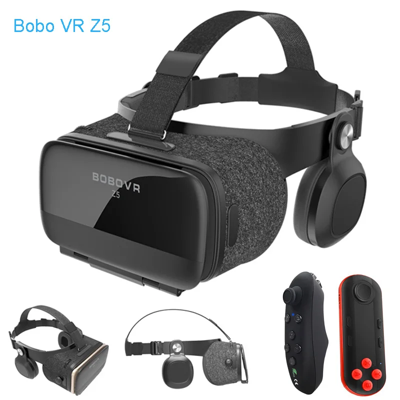 

Original BOBOVR Z5 Immersive Virtual Reality Headset Stereo 3D Glasses VR Cardboard Helmet 120 FOV for 4.7-6.2' Smartphone