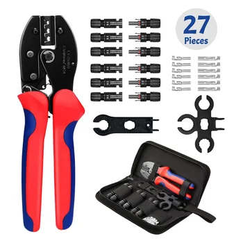 27pcs/set PV Wire Power Cable Connector Easy Use With Storage Bag Cutter Solar Crimping Tool Combination Spanners Wrench
27pcs/set PV Wire Power Cable Connector Easy Use With Storage Bag Cutter Solar Crimping Tool Combination Spanners Wrench