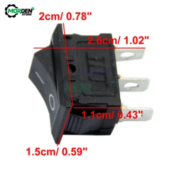 10Pcs KCD1-101 ON/OFF 2Pin/3Pin SPDT Round Boat Rocker Switch 6A/250V 10A/125V ON-OFF Switch
10Pcs KCD1-101 ON/OFF 2Pin/3Pin SPDT Round Boat Rocker Switch 6A/250V 10A/125V ON-OFF Switch