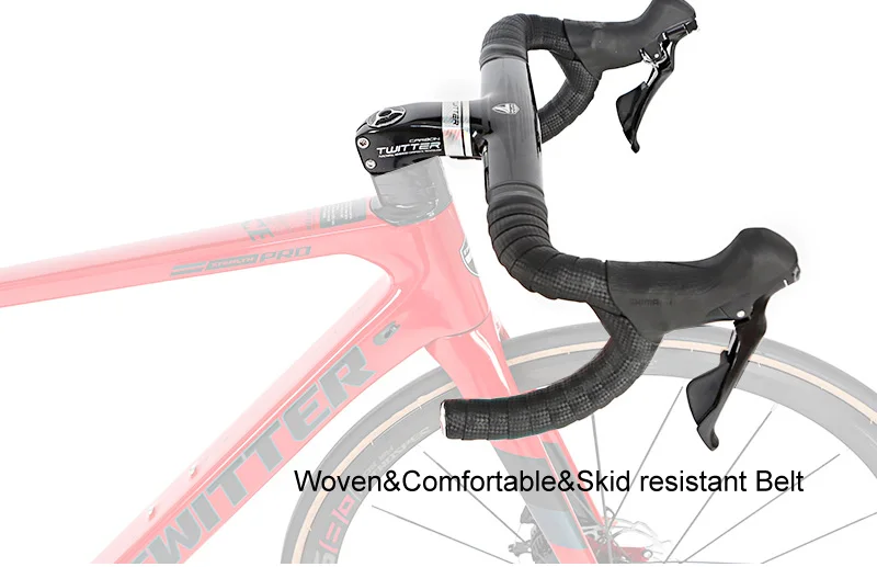 TWITTER 2020 new arrival 700c Full Carbon Road Bike complete Disc Brake hidden cables 105 groupset 22 Speed Gravel Road Bicycle